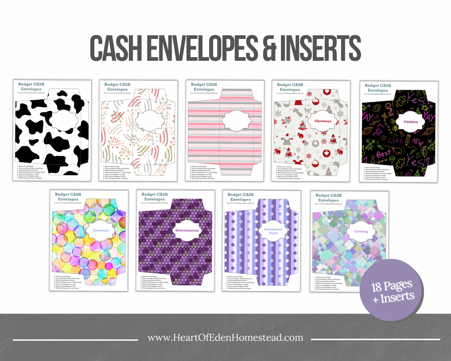 Budget Cash Envelopes Bundle