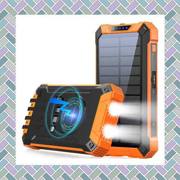 Solar Powered Charge Bank On Amazon