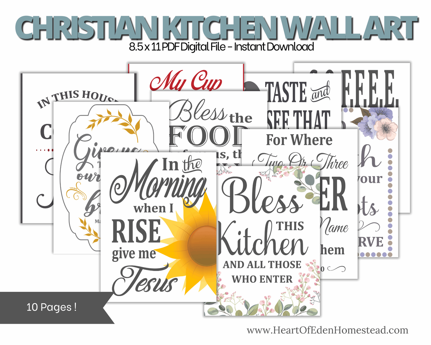 Christian Kitchen Wall Art