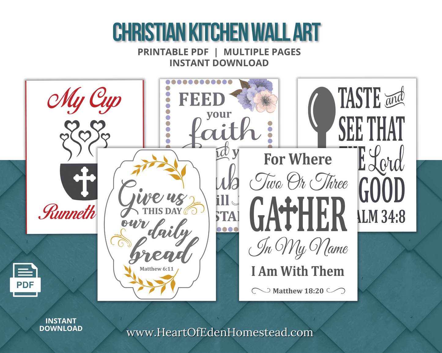 Christian Kitchen Wall Art