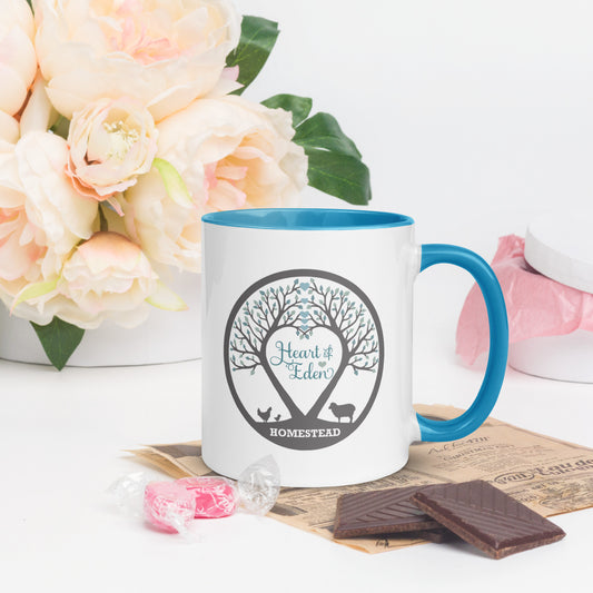 Heart Of Eden Homestead 11oz Mug With Color - Blue